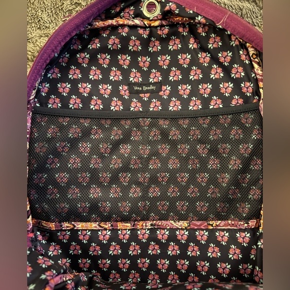 VERA BRADLEY Garden Floral Purple Backpack main image 9